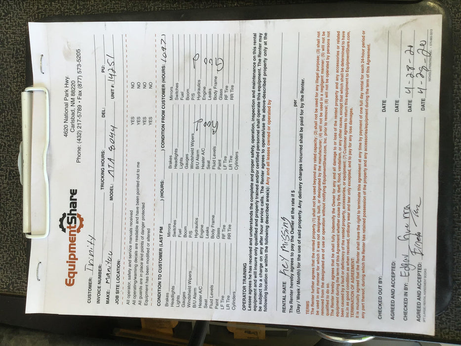 2019 MANITOU MTA8044