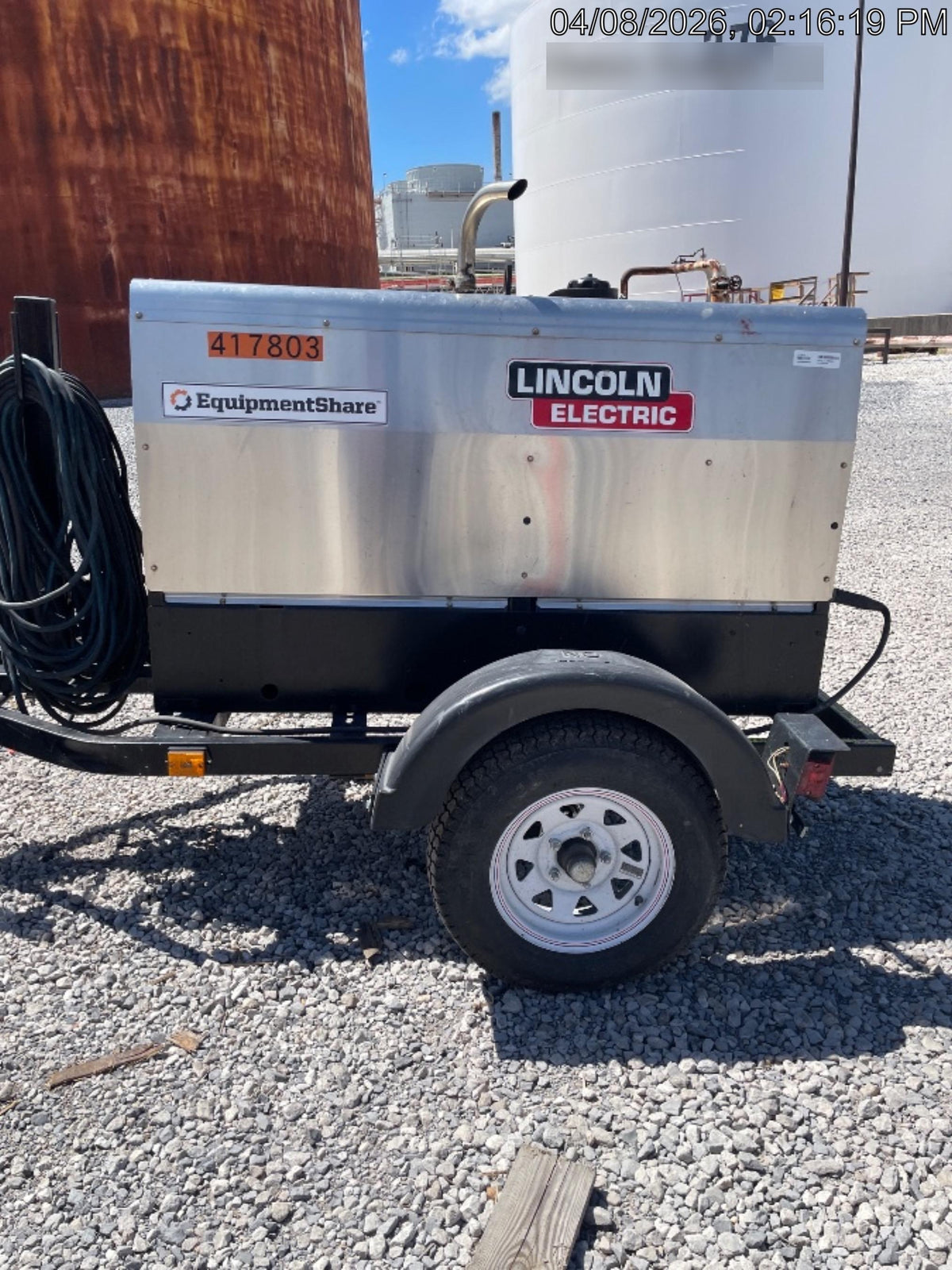 2024 Lincoln Electric LE400 Kubota V1505, Trlr, Cable Rack, Light Kit, ES Decals, T3