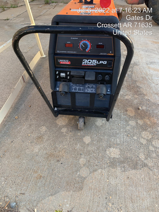 2021 Lincoln Electric Ranger 305 LPG LPG One-Pak (includes undercarriage, tank holder & tank strap) ORANGE