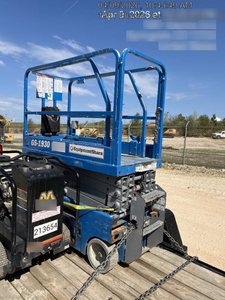 2019 Genie GS-1930 Fixed Rails with Chain Entry