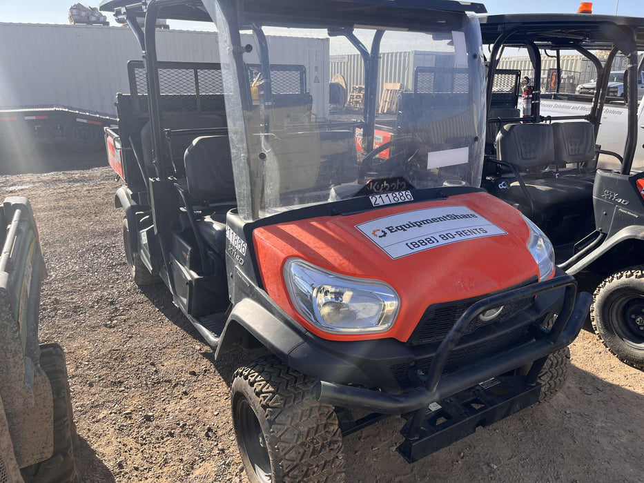 2022 Kubota RTV-X1140W-H Plastic Canopy, Windshield Acrylic Clear, LED Strobe Light, Wire Harness Kit, Back up Alarm