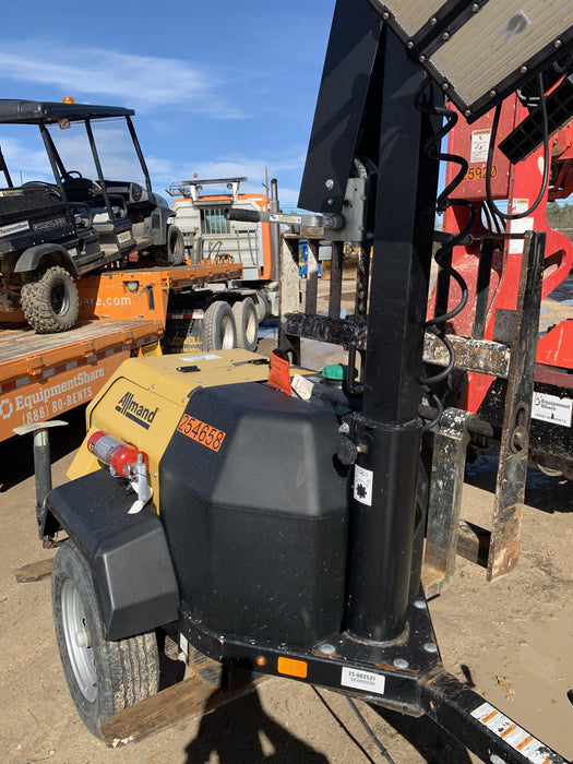 2022 Allmand NLV3GR (4) LED Light Fixture 350W, 23' Vertical Mast, 3kW Prime, Towable, ES Decals, T3