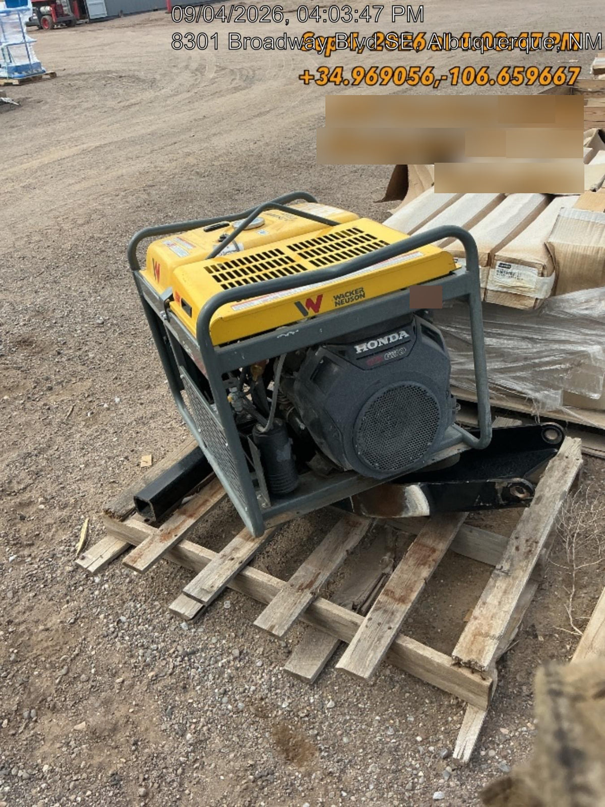 2019 Wacker Neuson GPS9700V Standard Options