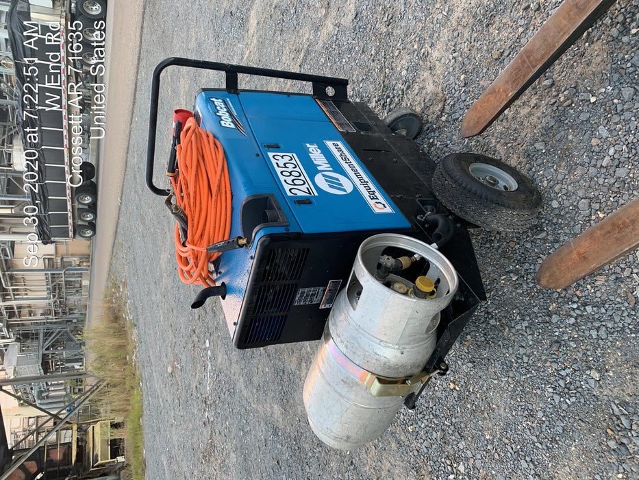 2019 Miller Electric BOBCAT 250 LP/Propane, Running Gear, Tank Bracket, Hose