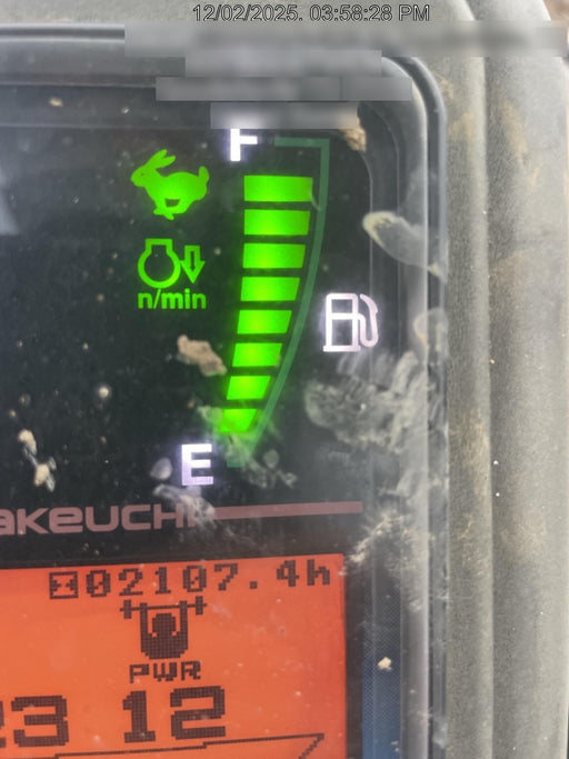 2019 Takeuchi TB260 Takeuchi TB260 Canopy w/Rubber Tracks, Auxiliary Hydraulics, Standard Blade, Manual QC