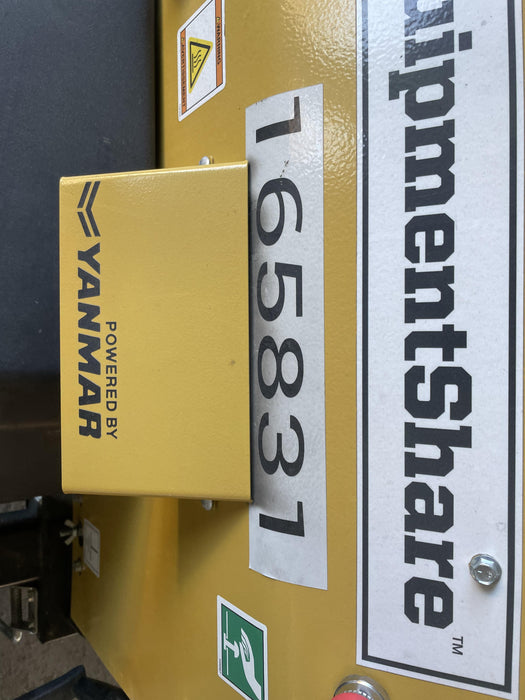 2021 Allmand NLV3GR (4) LED Light Fixture 350W, 23' Vertical Mast, 3kW Prime, Towable, Deep Sea L401, Leveling Jacks, Yanmar T4F 5.8hp