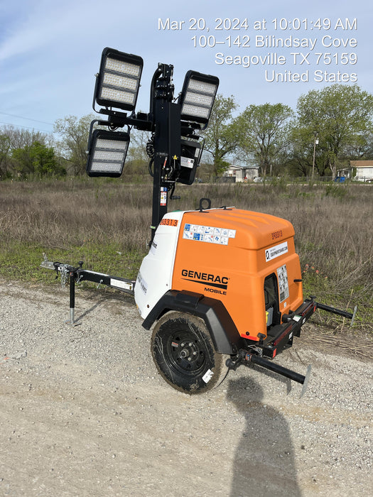 2024 Generac MLT2 Diesel, Flex Switch 120V Input, Powerzone Controller, 
(4) 320W LED Lights, 4kW Generator, 39.9 Gal Fuel Tank, 2" Ball, T3