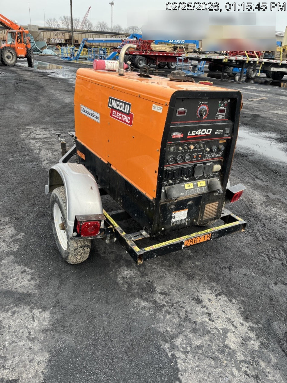 2022 Lincoln Electric LE400 Kubota V1505, Trlr, Cable Rack, Light Kit, ES Decals, T3