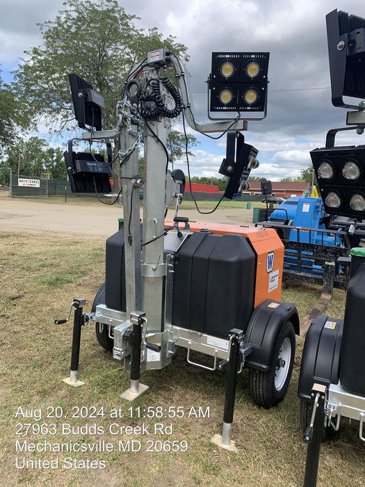 2024 Wanco WLTT-4MM4K Diesel, Deep Sea Controller, Shore Power Plug, Auto Start, (4) 350W LED Floodlights, 4kW Generator, 60 Gal Fuel Tank, 2" Ball, T3