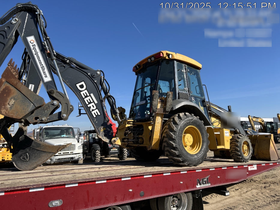 2020 John Deere 310LEP Cab/Heat/Air, 4WD, Standard Stick, Pilot Controls, 2 Way Hydraulics, TAG Manual QC