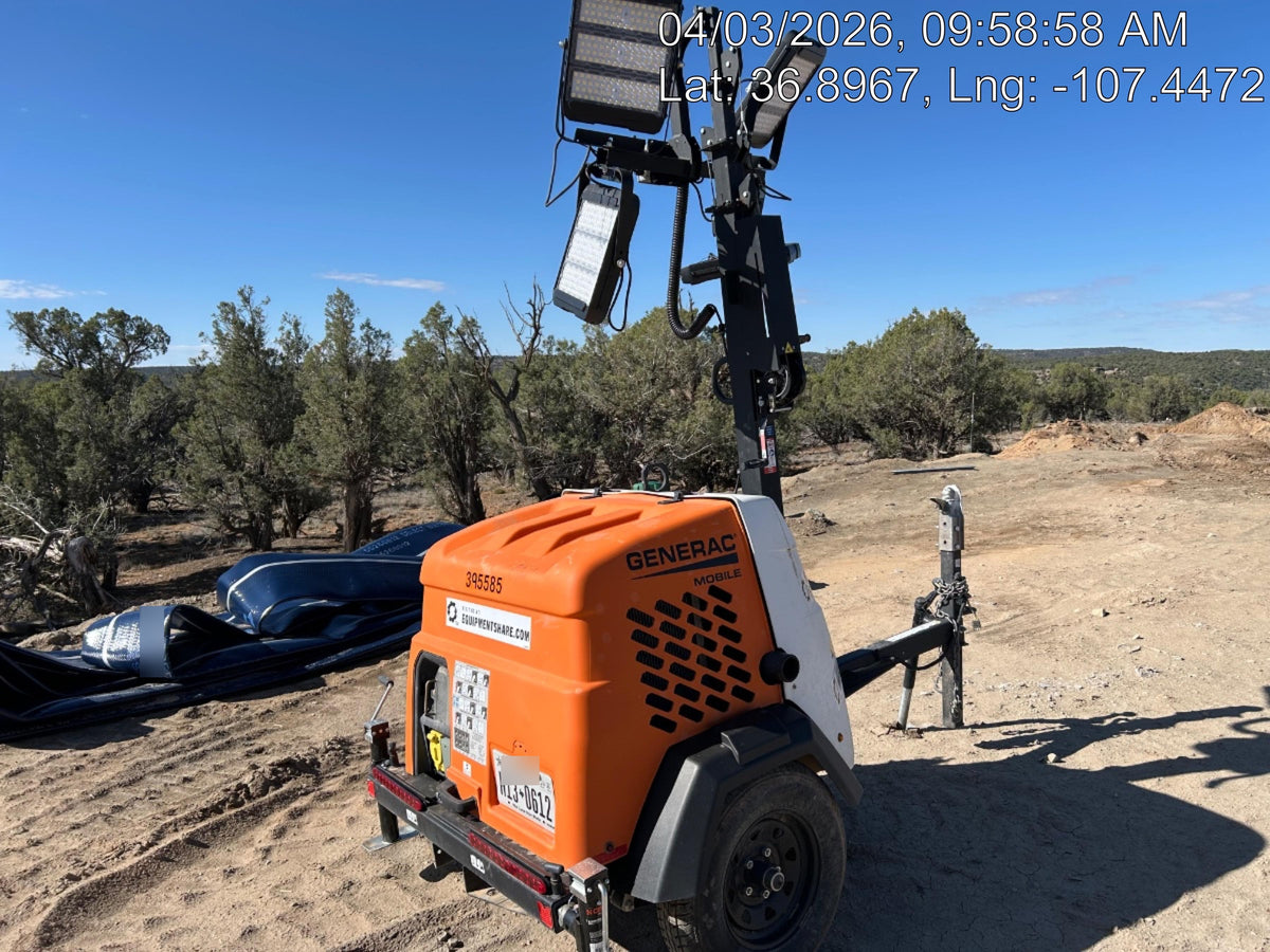 2024 Generac MLT2 Diesel, Flex Switch 120V Input, Powerzone Controller, 
(4) 320W LED Lights, 4kW Generator, 39.9 Gal Fuel Tank, 2" Ball, T3
