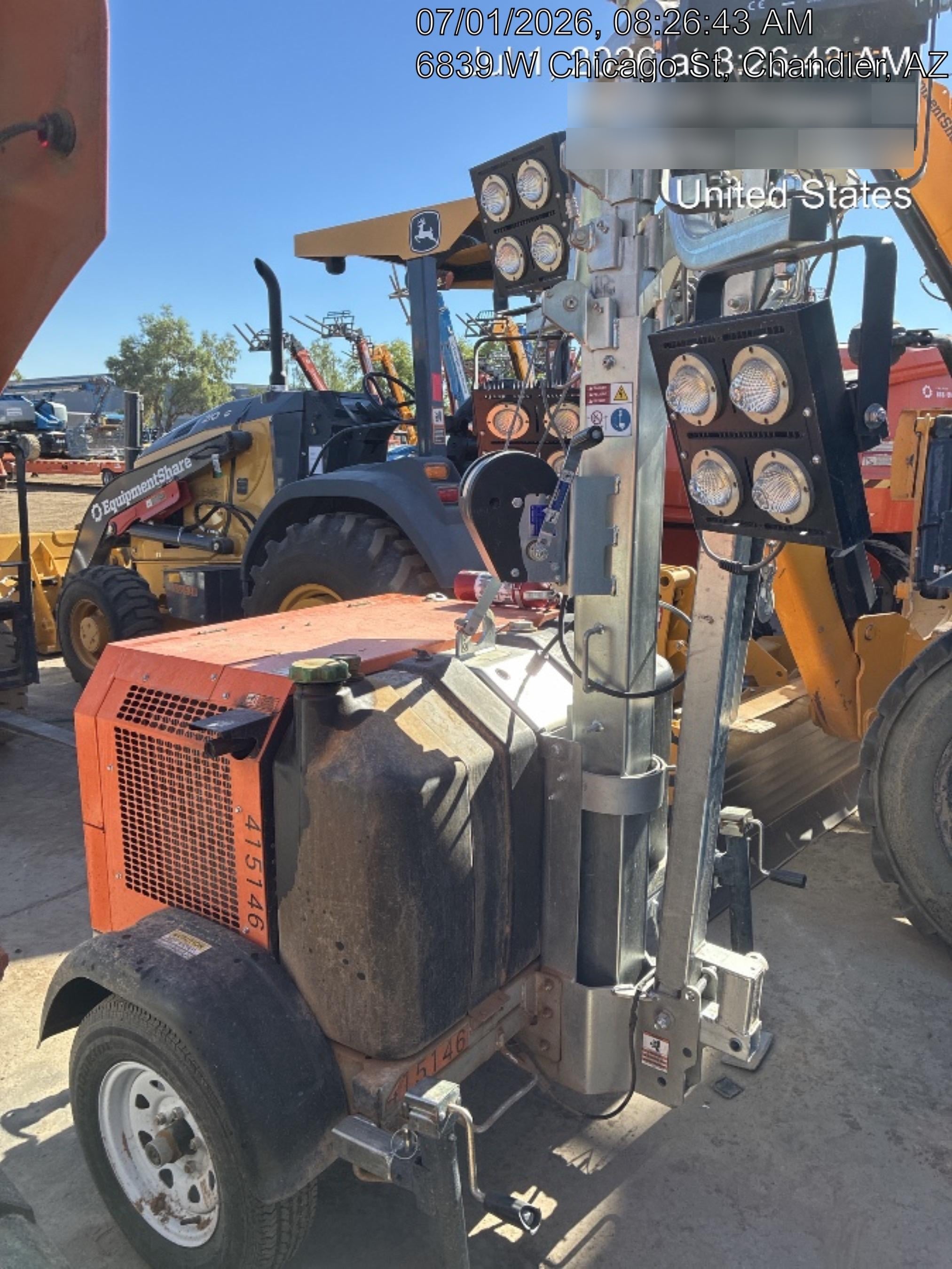 2024 Wanco WLTT-4MM4K Diesel, Deep Sea Controller, Shore Power Plug, Auto Start, (4) 350W LED Floodlights, 4kW Generator, 60 Gal Fuel Tank, 2" Ball, T3