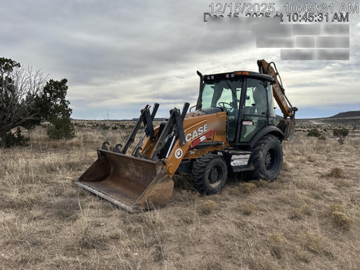 2019 Case 580N EP 74hp Backhoe, Cab/Heat/AC, 4WD, 1 way Aux Hydraulics, ISO Controls