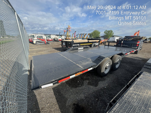 2024 TEXAS PRIDE TRAILERS 21' Lowboy Gravity Tilt Bed 14K Bumper Pull Trailer