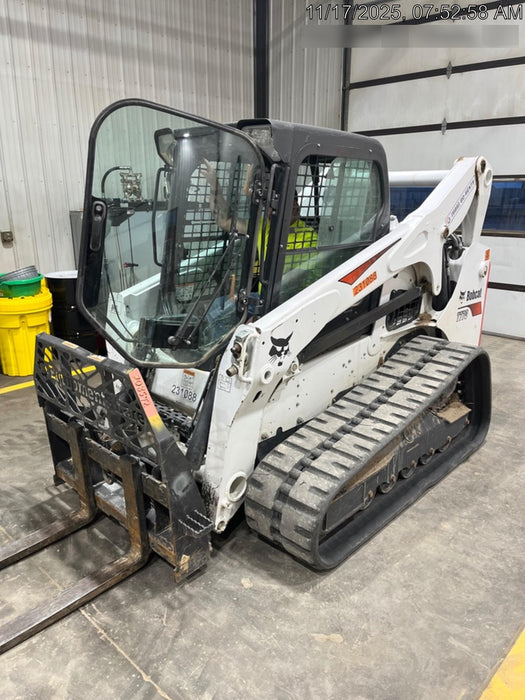 2022 Bobcat T770 92hp Doosan Diesel, Cab/Heat/Air, Rubber Tracks, Manual QC