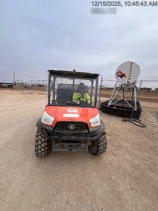 2022 Kubota RTV-X1140W-H Plastic Canopy, Windshield Acrylic Clear, LED Strobe Light, Wire Harness Kit, Back up Alarm