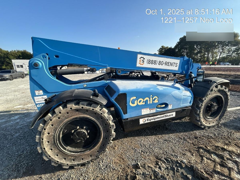 2019 Genie GTH-636 Canopy, Solid RT Tires, LED Work Lights, Beacon 60" QA Carriage, 48" Forks