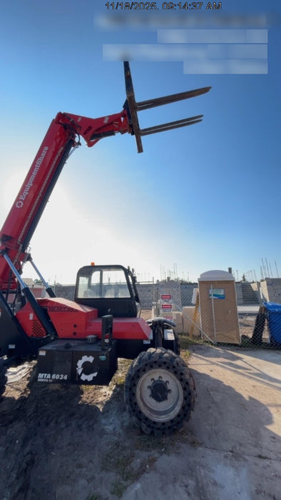 2020 Manitou MTA6034 Canopy, Solid Tires, Work Lights, Beacon, Aux Hydraulics, Back up Alarm, Mirrors, ES Keypad