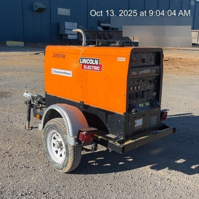 2022 Lincoln Electric LE400 Kubota V1505, Trlr, Cable Rack, Light Kit, ES Decals, T3