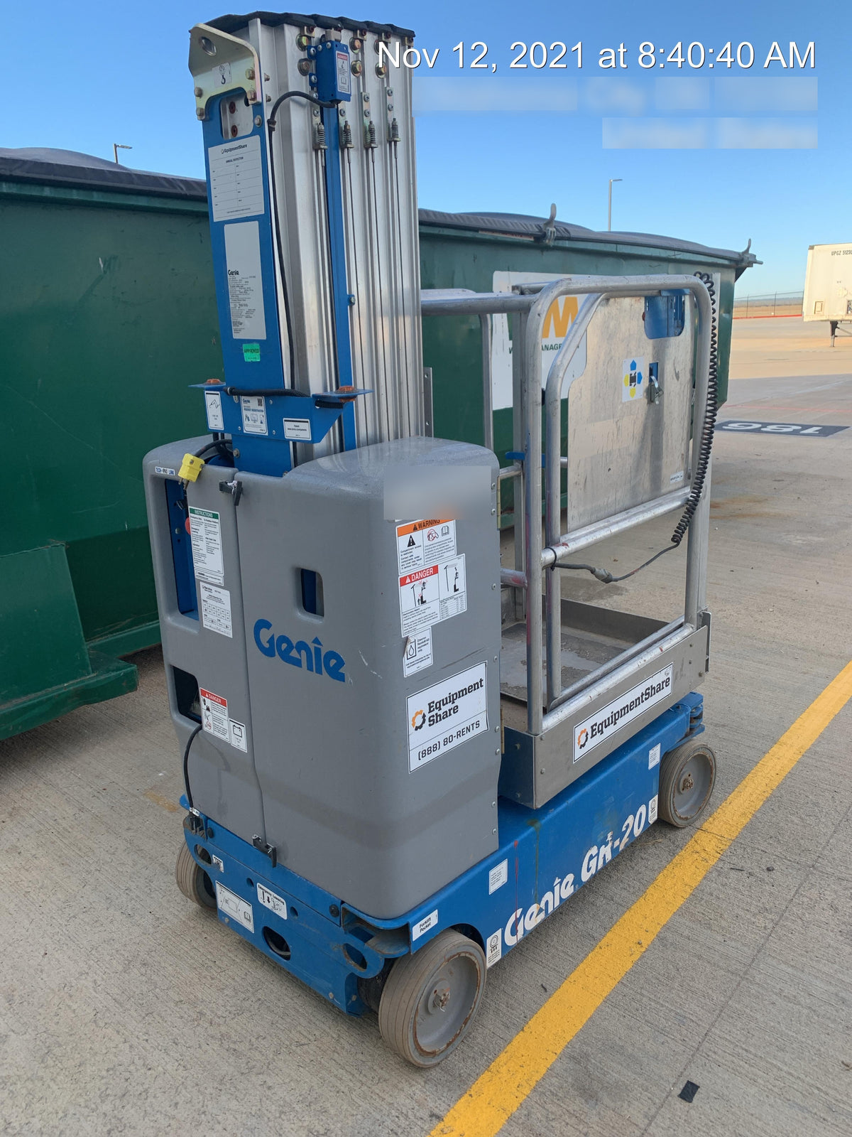 2019 GENIE GR-20