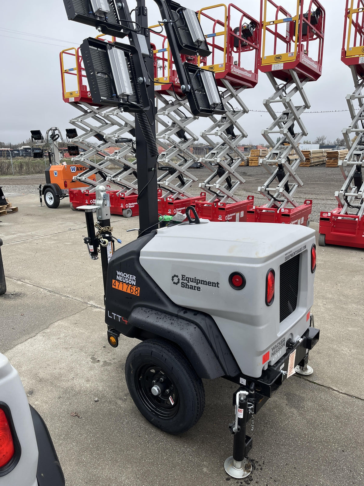 2024 Wacker Neuson LTT4 Diesel, Kohler KDW702, Deep Sea Controller, Auto Start, LED 320W, Bypass Outlet, T3
