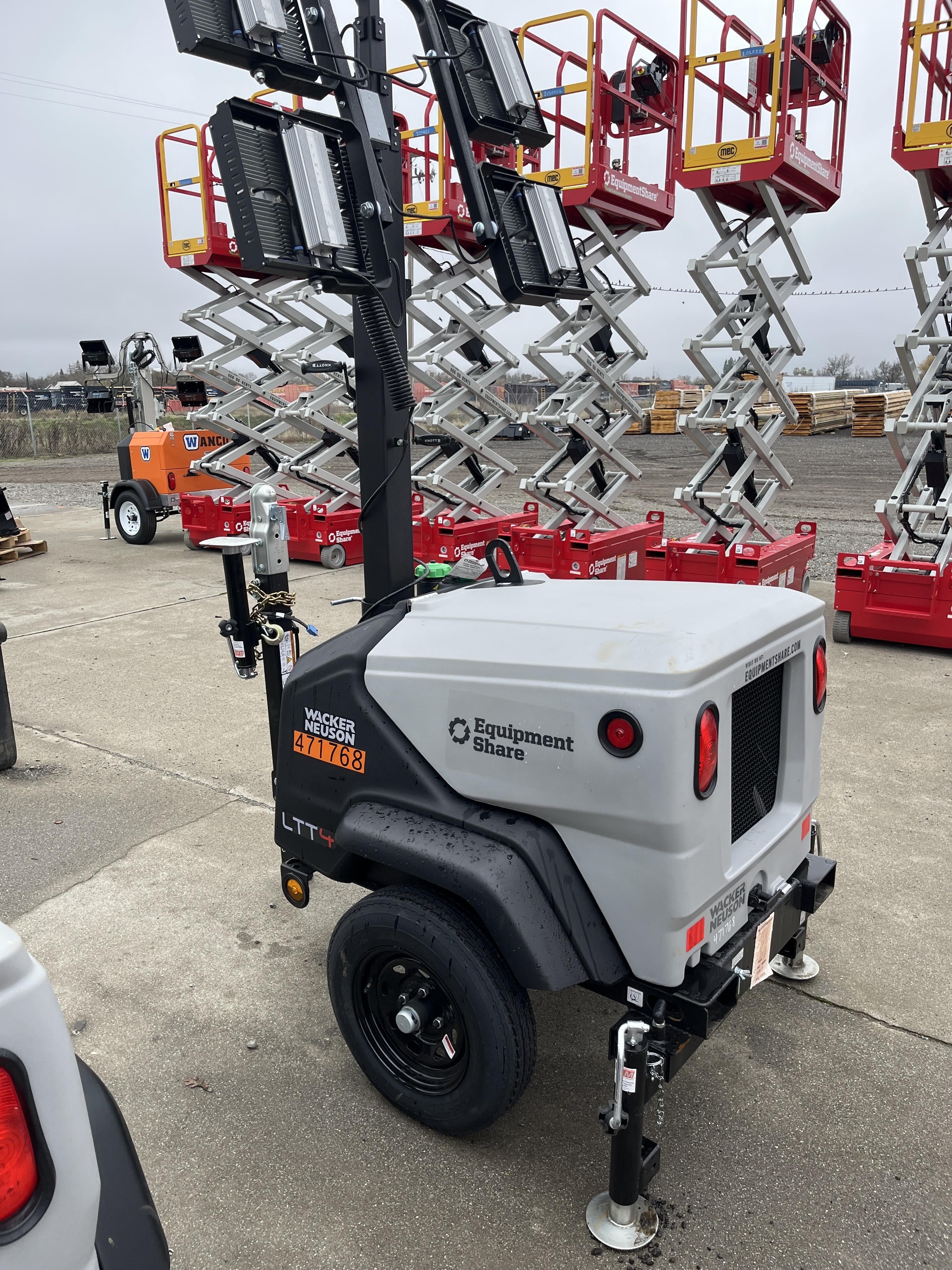 2024 Wacker Neuson LTT4 Diesel, Kohler KDW702, Deep Sea Controller, Auto Start, LED 320W, Bypass Outlet, T3