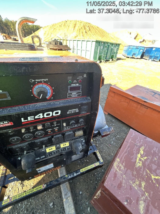 2022 Lincoln Electric LE400 Kubota V1505, Trlr, Cable Rack, Light Kit, ES Decals, T3