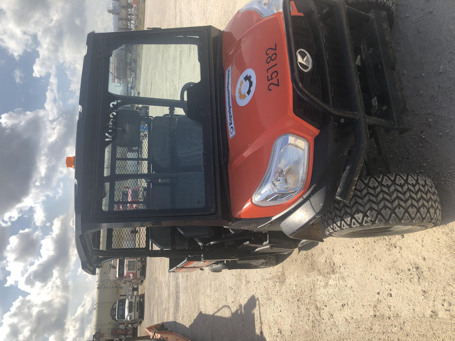 Kubota RTV-X1140W-H 4wd Utility Cart, LED Strobe, Windshield Tempered Glass, Pastic Canopy, Wire Harness Kit, Backup Alarm