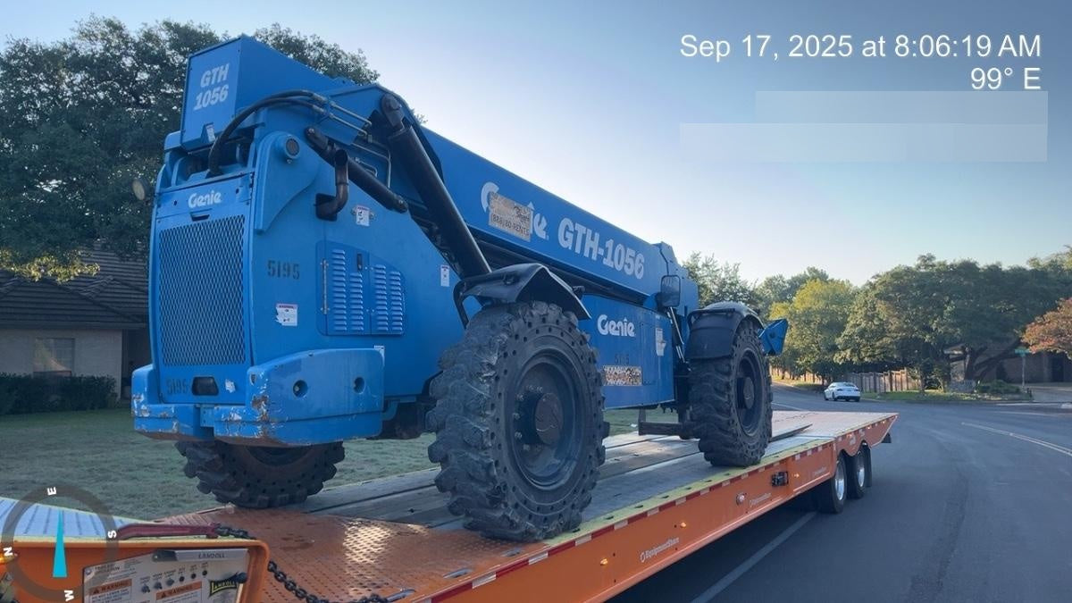 2017 Genie GTH-1056 Genie GTH1056, Solid Tires, 60" carriage, Open ROPS