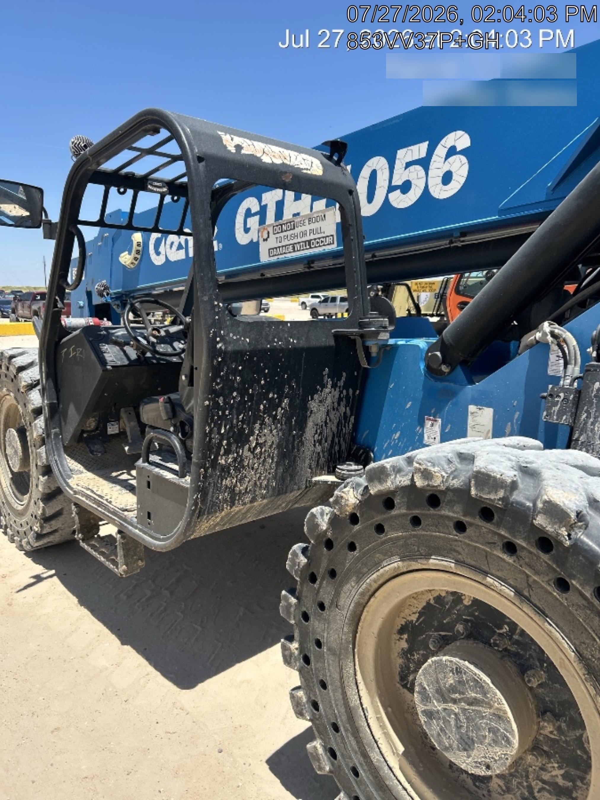 2017 Genie GTH-1056 Solid Tires, 60" carriage, Light Kit, Open ROPS