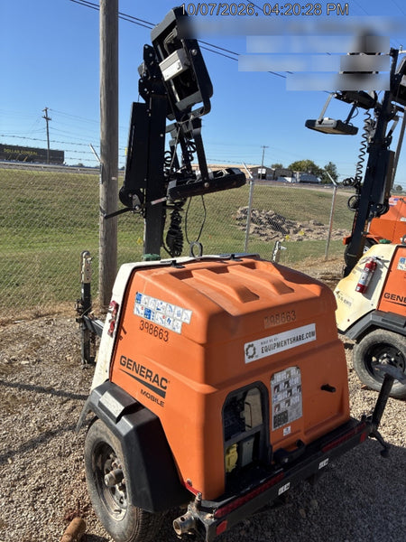 2024 Generac MLT2 Diesel, Flex Switch 120V Input, Powerzone Controller, 
(4) 320W LED Lights, 4kW Generator, 39.9 Gal Fuel Tank, 2" Ball, T3