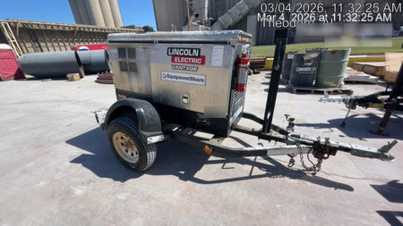 2019 Lincoln Electric Vantage 322 Welder Ready-Pak 3, Two wheel trailer, Fender and Light kit, Cable Rack