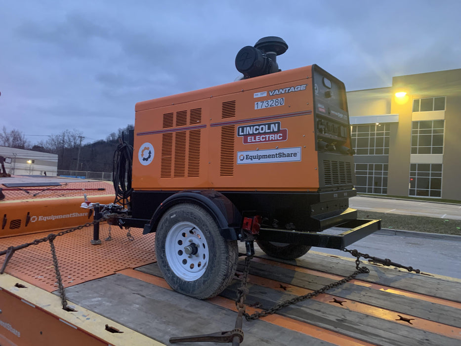2021 Lincoln Electric Vantage 549X Ready Pak 3, ORANGE (includes trailer, cable rack, fender light kit)
