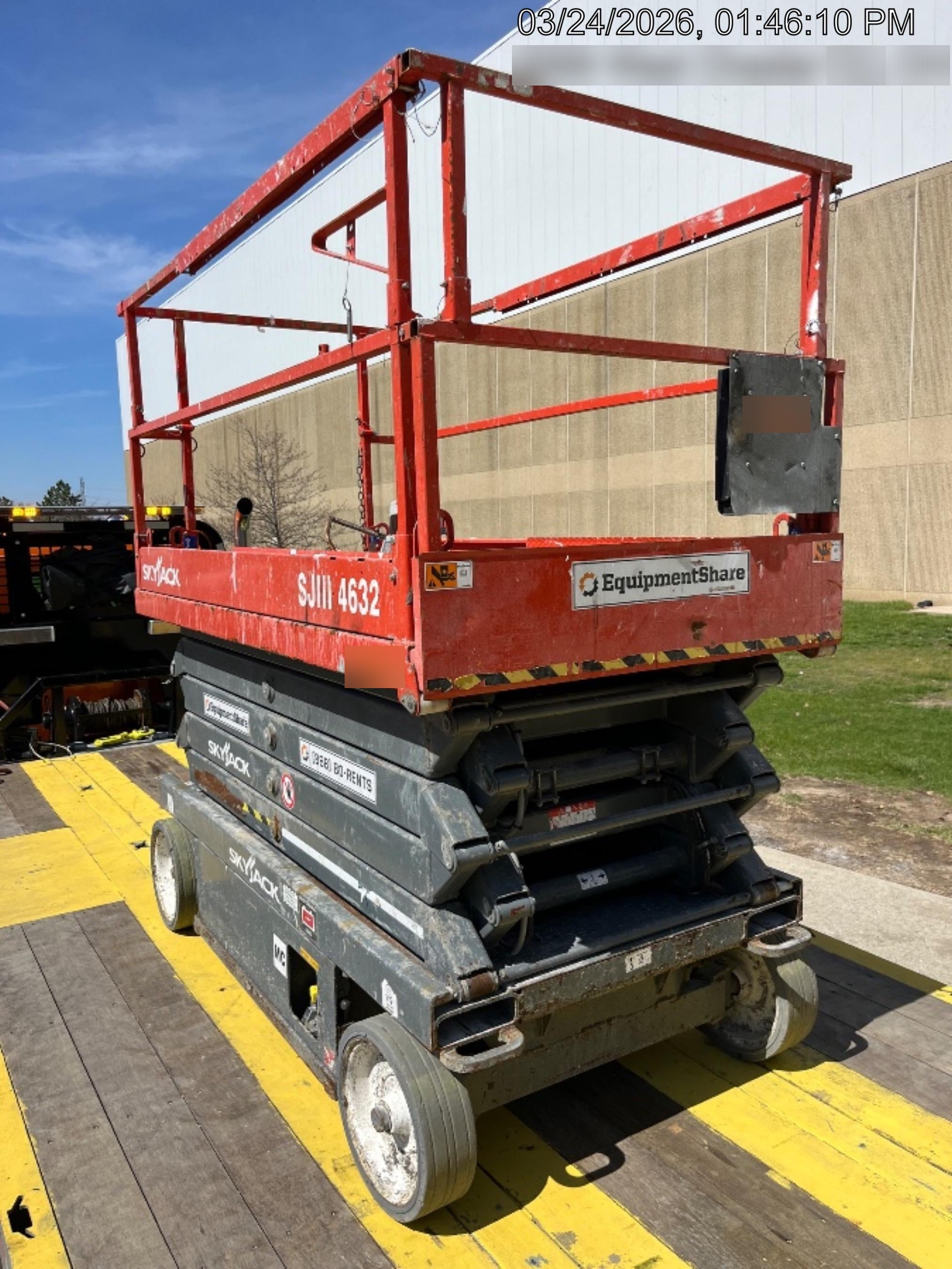 2018 Skyjack SJIII-4632 Standard Rental Specs