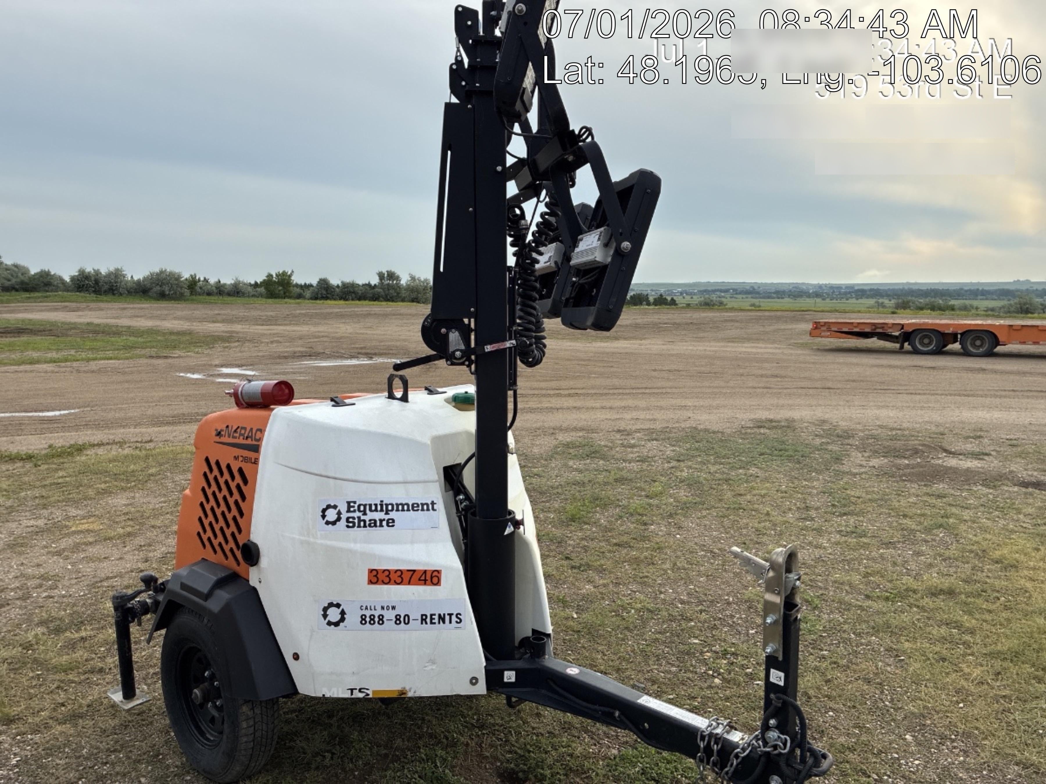 2023 Generac MLT2 Diesel, Flex Switch 120V Input, Powerzone Controller, (4) 320W LED Lights, 4kW Generator, 39.9 Gal Fuel Tank, 2" Ball, T3