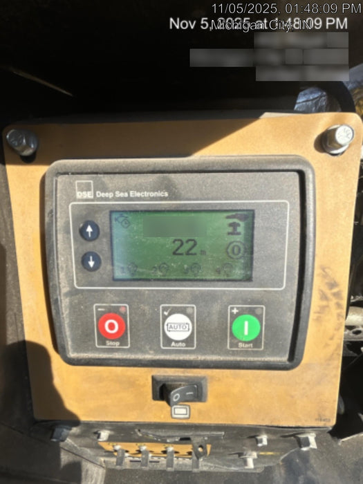 2022 Allmand NLV3GR (4) LED Light Fixture 350W, 23' Vertical Mast, 3kW Prime, Towable, Deep Sea L401, Leveling Jacks, Yanmar T4F 5.8hp