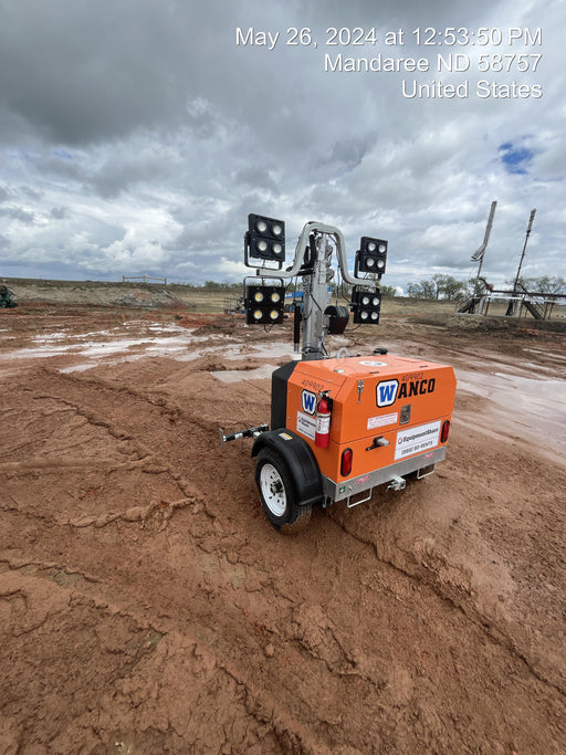 2024 Wanco WLTT-4MM4K Diesel, Deep Sea Controller, Shore Power Plug, Auto Start, (4) 350W LED Floodlights, 4kW Generator, 60 Gal Fuel Tank, 2" Ball, T3