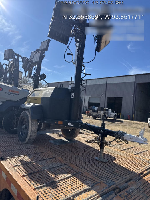 2022 Allmand NLV3GR (4) LED Light Fixture 350W, 23' Vertical Mast, 3kW Prime, Towable, ES Decals, T3