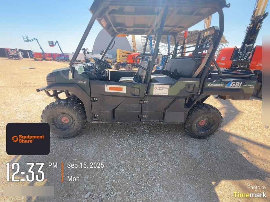 2018 Kawasaki MULE PRO-DX Kawasaki Mule 4x4 Diesel UTV w/Hard Top, Windshield, Beacon, Backup Alarm, ES Keypad/Hardware Installed