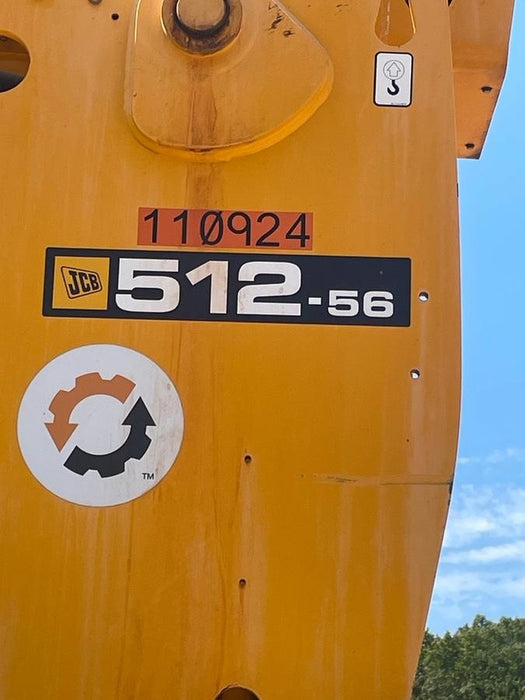 2020 JCB 512-56 Canopy, 74Hp, Solid Tires, Work Lights, Beacon, Aux Hydraulics, Back up Alarm, Lifting Eye, ES Decals