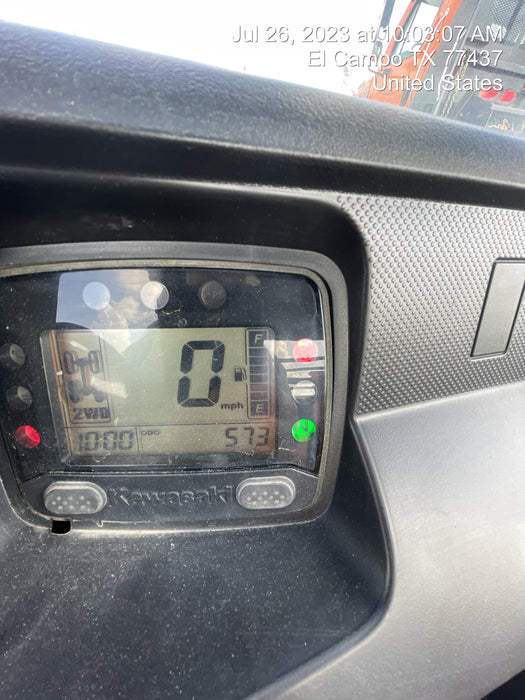 2022 Kawasaki Mule PRO-DXT Standard Options, Backup Alarm, Beacon, Plastic Hard Top, Poly Windshield, Horn Kit