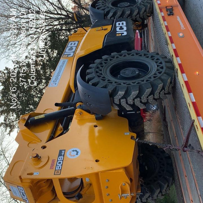 2020 JCB 509-42 Canopy, Solid Tires, Work Lights, Beacon, Aux Hydraulics, Back up Alarm, Lifting Eye, ES Decals