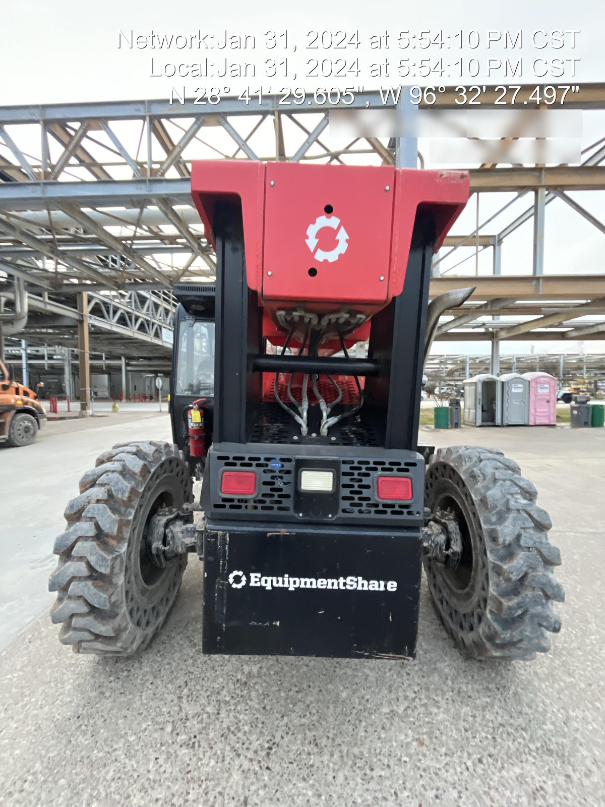 2019 Manitou MTA8044 74hp T4F, Cab/Heat/Air, Cab and Boom LED work lights, Auxiliary Hydraulics, Solid Tires, Amber strobe, Lift Hook 66" Carriage, 60" Forks