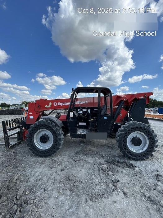 2019 Manitou 12042 Canopy, 120 HP , Solid Tires, Work Lights, Lift Hook, Auxiliary Hydraulics 66" Carriage and 60" Forks