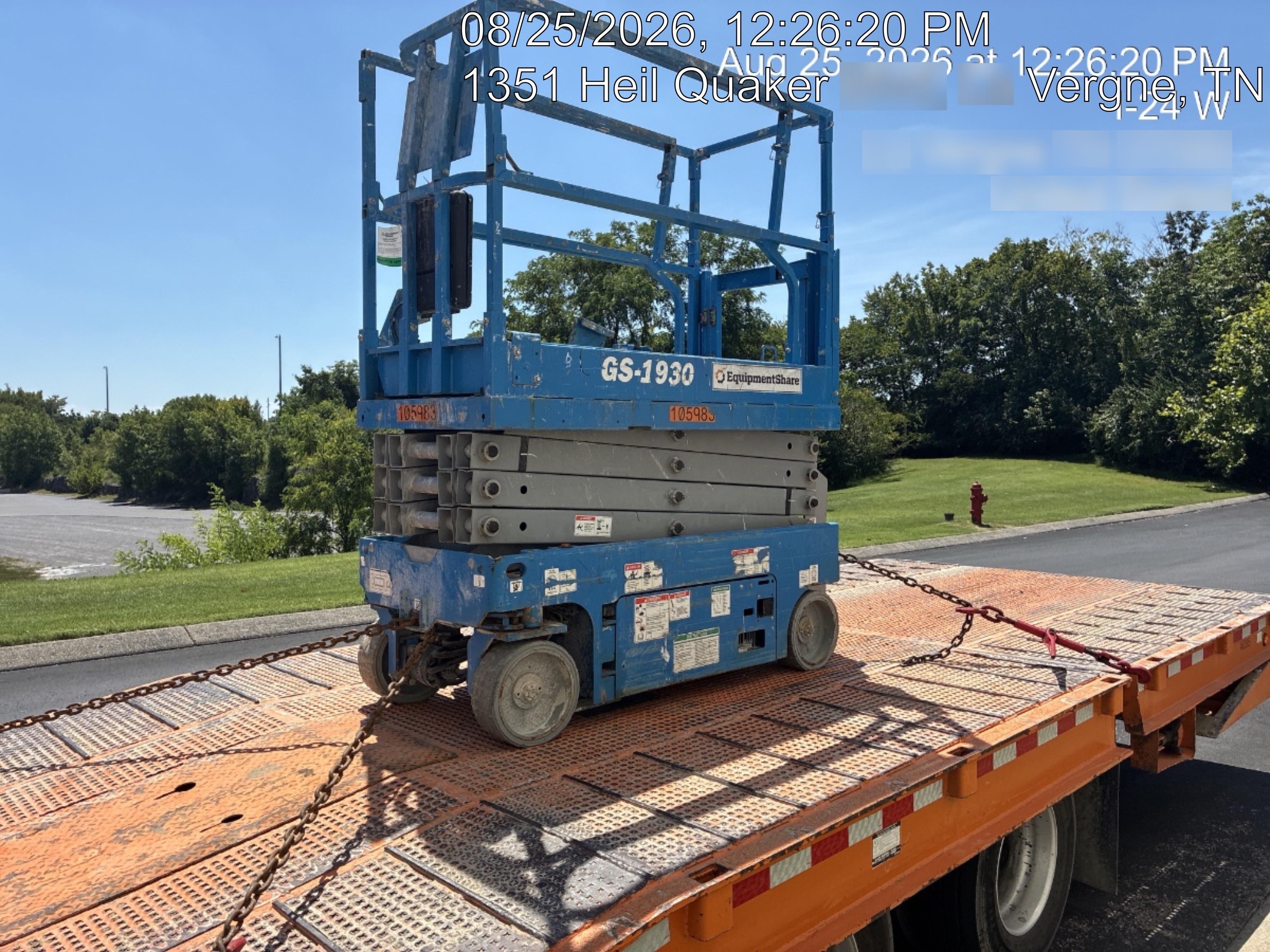 2020 Genie GS-1930 Solid Non Marking Tires, Beacon, Folding rails with half height swing gate
