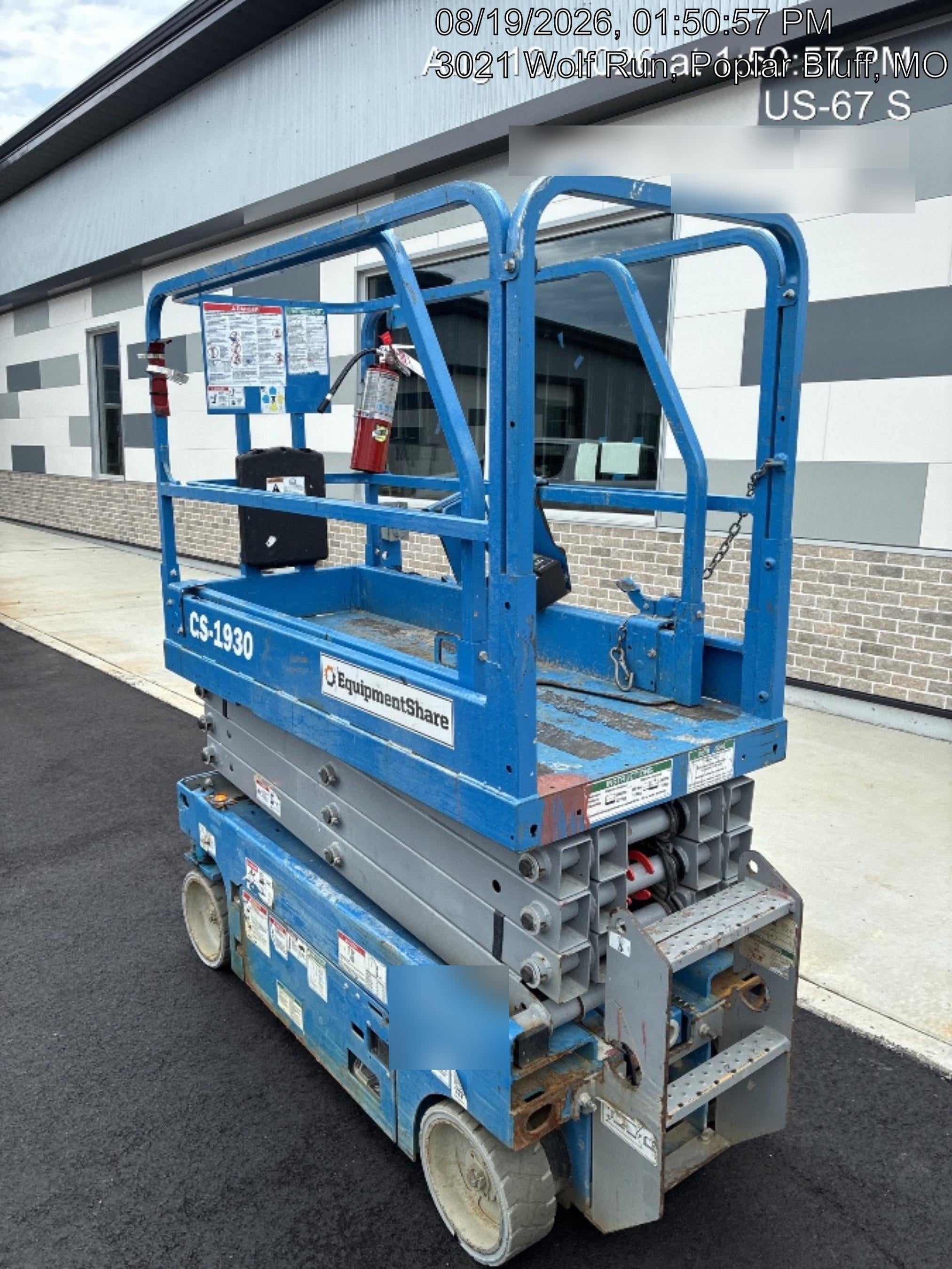 2019 Genie GS-1930 Fixed rails with chain Entry