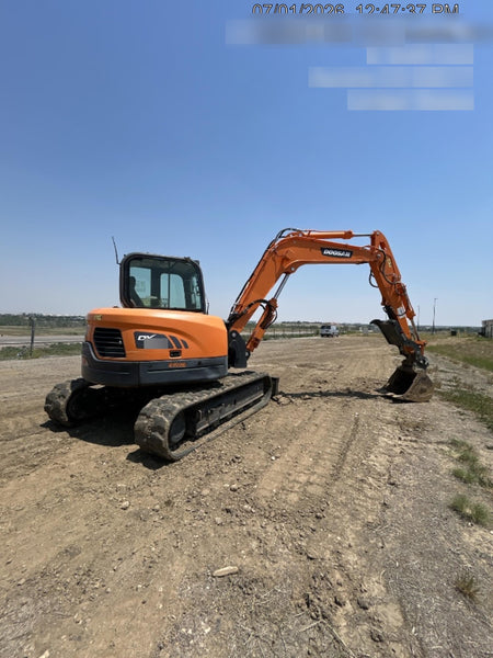 2019 Doosan DX85R-3 Standard Track Mini Excavator
