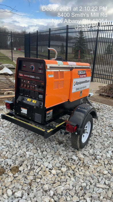 2021 Lincoln Electric Vantage 322 Vantage 322 Ready Pak 3 w/ Decals, ORANGE (includes trailer, cable rack, fender light kit) NO Telematics