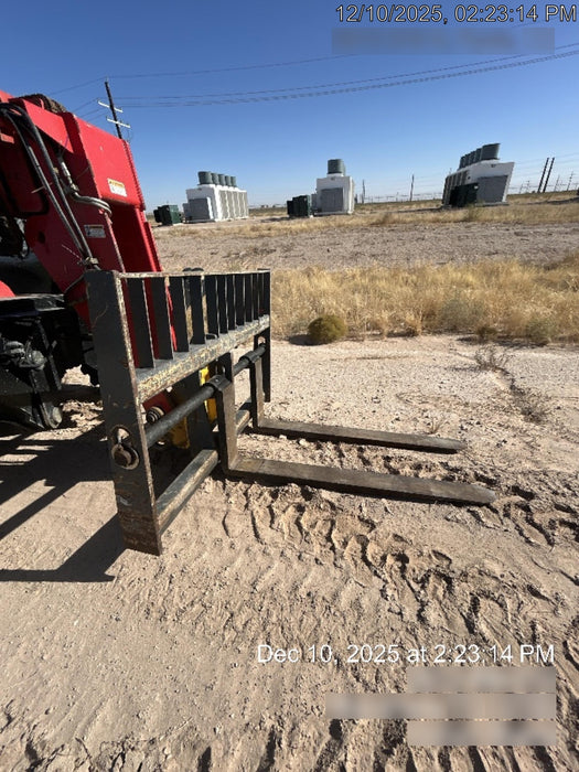 2019 Manitou MTA12042 120hp T4F, Cab/Heat/Air, Cab and Boom LED work lights, Auxiliary Hydraulics, Solid Tires, Amber strobe, Lift Hook 66" Carriage, 60" Forks
