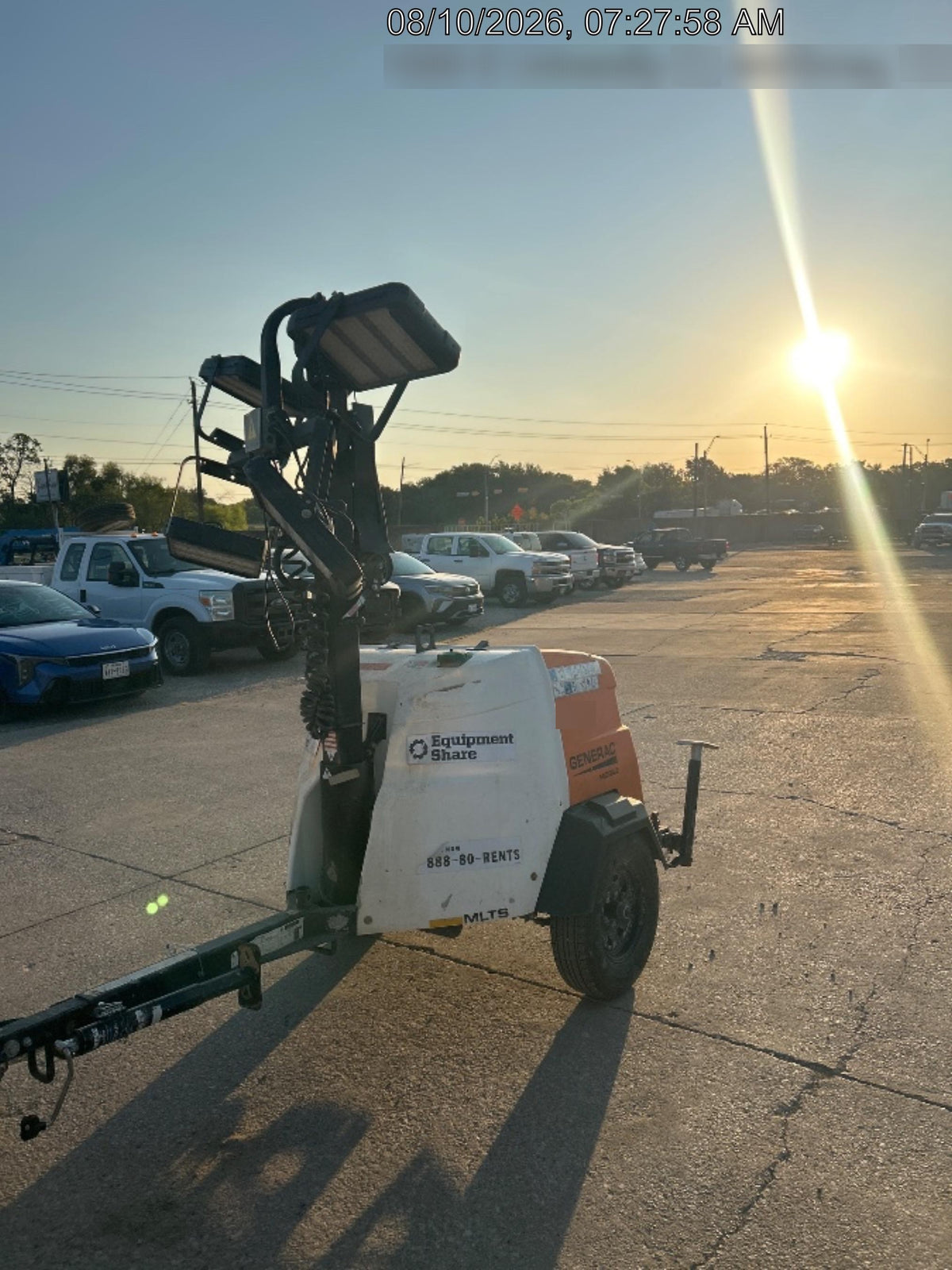2024 Generac MLT2 Diesel, Flex Switch 120V Input, Powerzone Controller, 
(4) 320W LED Lights, 4kW Generator, 39.9 Gal Fuel Tank, 2" Ball, T3